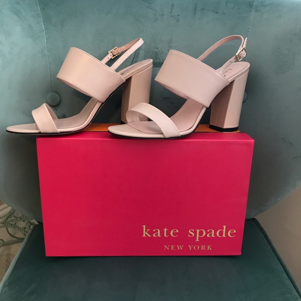 Kate Spade Irvine sandal in petal pink. NEW w/box